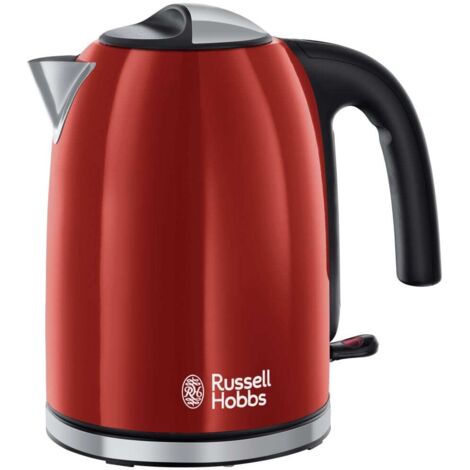 Hervidor inalámbrico 1.7l 2400w rojo llameante - 20412-70 - russell hobbs -