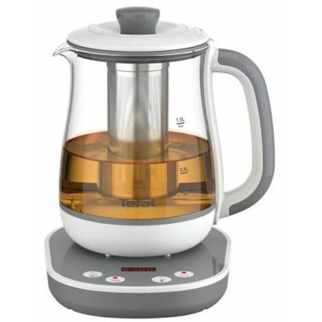 Hervidor y Tetera Eléctrica Tefal BJ551B10 Acero Inoxidable 1,5 L Blanco/Gris 3045387245818 S7107065 Tefal