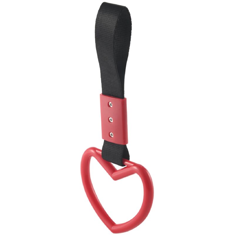 Image of Tlily - Herz Jdm Tsurikawa Ring für U-Bahn Zug Bus Griff Gurt Charm Drift Universal