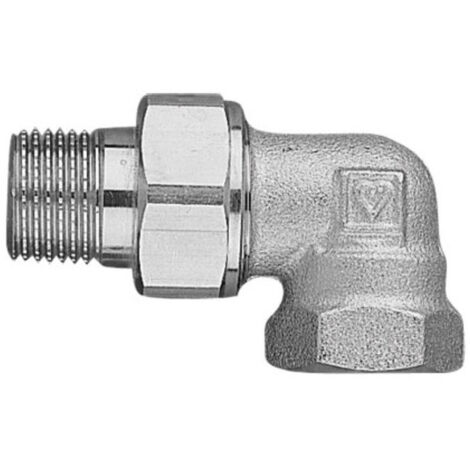 Herz-Radiatorverschraubung Fig.4145(00) 3/8' gebogen 1414500