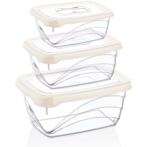 Herzberg 3 teiliges extra tiefes bio spar box set elfenbein 49963
