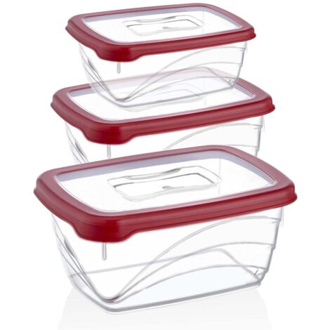 Herzberg 3-Teiliges extra tiefes Bio-Spar-Box-Set Red