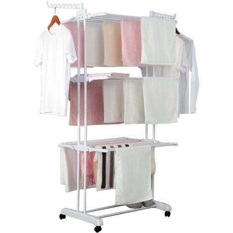 Herzberg hg 8034wht porte vetements de demenagement - blanche 817