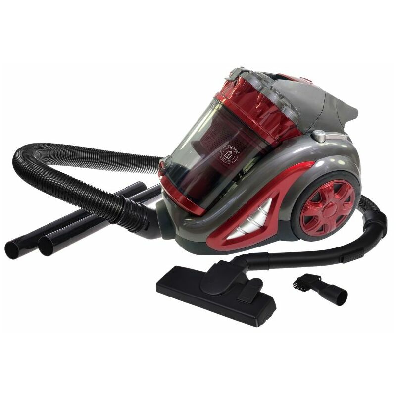 Herzberg HG-8047RED: Aspirateur Sans Sac Multi-Cyclone - Bleu