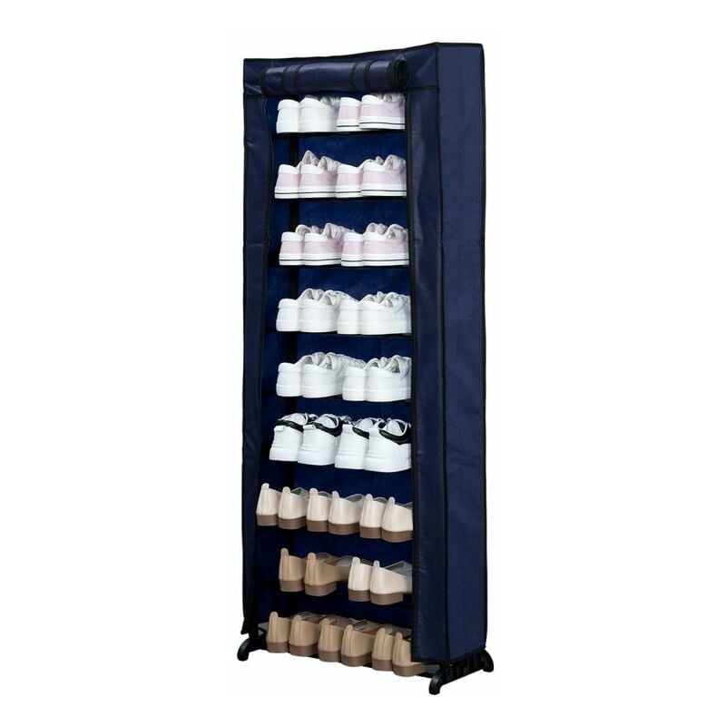 Herzberg - Meuble à chaussures 9 niveaux HG8076-BLU