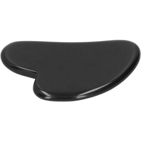 Herzförmige Obsidian-Gua-Sha-Platte für Gesichtspflege und Körperentspannung – Massagegerät aus Naturstein