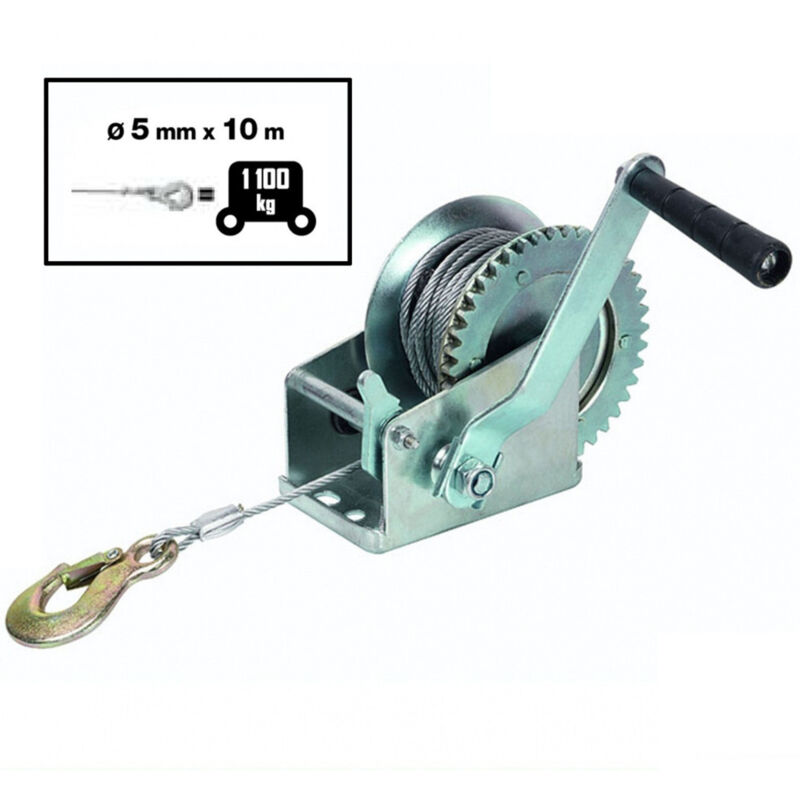 Image of Trade Shop - argano verricello paranco manuale 2 trazione 1100/2200 kg ribitech -