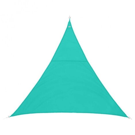 Hesperide – Toile d'ombrage triangulaire 2x2m émeraude – Polyester 180g/m² déperlant – Système d'accroche inclus – Pour terrasse et jardin
