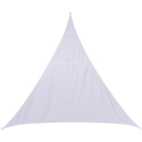 Hesperide – Voile d'ombrage triangulaire 5x5m – Tissu polyester déperlant 180g/m² – Protection UV – Fixation œillets en acier – Sac de rangement inclus