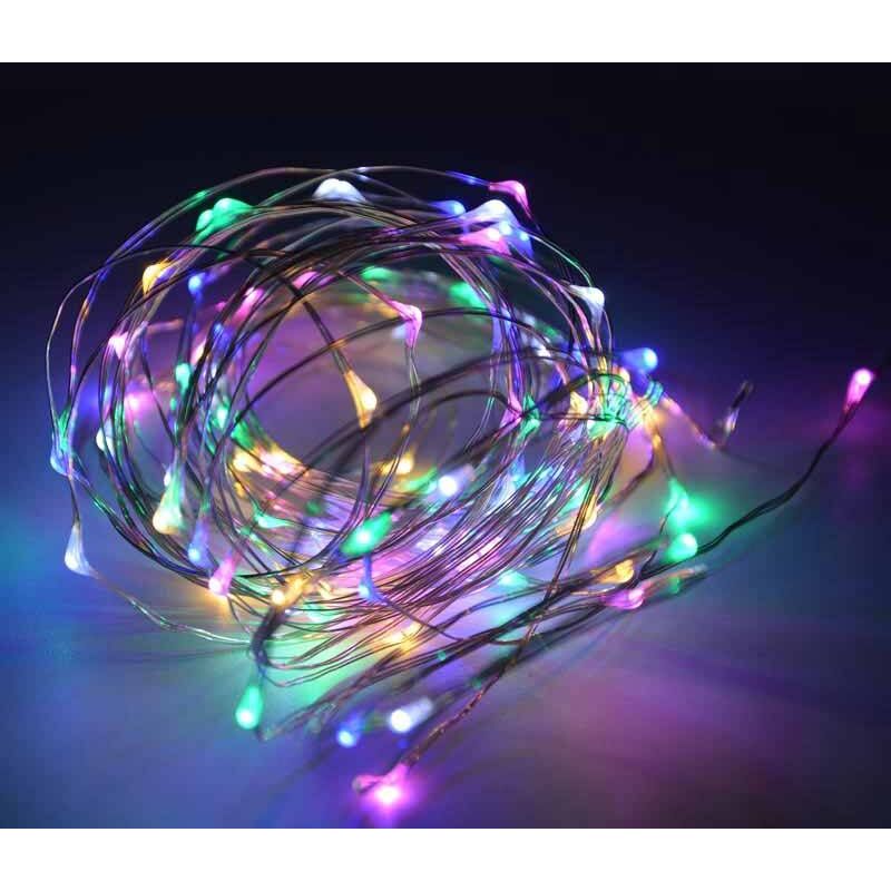 Image of FAIRY LIGHT Catena luminosa a LED ghirlanda in filo di rame "fairy light" (10mt.) Temperatura di colore Multicolore - Multicolore