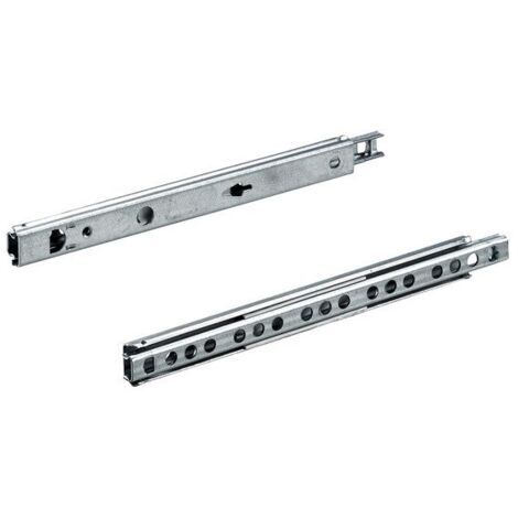 HETTICH 2 coulisses à sortie partielle pour tiroir 17 mm, HETTICH, 10 kg, L. 18.5/26 mm