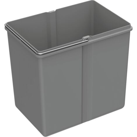 Hettich Abfallsystem-Eimer,  15l,  Bin.it Space 9080037,  Kunststoff grau