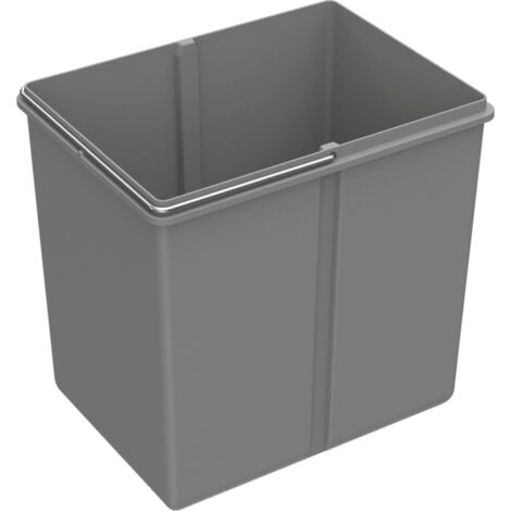 Hettich Abfallsystem-Eimer,  16l,  Bin.it Duo / Trio 9080022,  Kunststoff grau