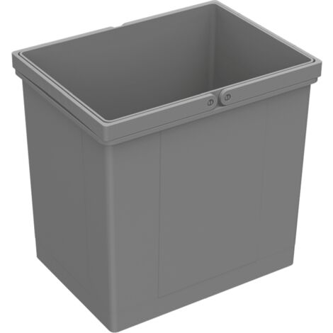 Hettich Abfallsystem-Eimer, 17l, ArciTech / InnoTech Pull 9132380, Kunststoff grau