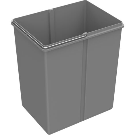 Hettich Abfallsystem-Eimer,  20l,  Bin.it Duo II 400 9080004,  Kunststoff grau