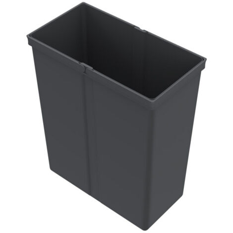 Hettich Abfallsystem-Eimer 40l, AvanTech You Pull 9279394 Kunststoff anthrazit