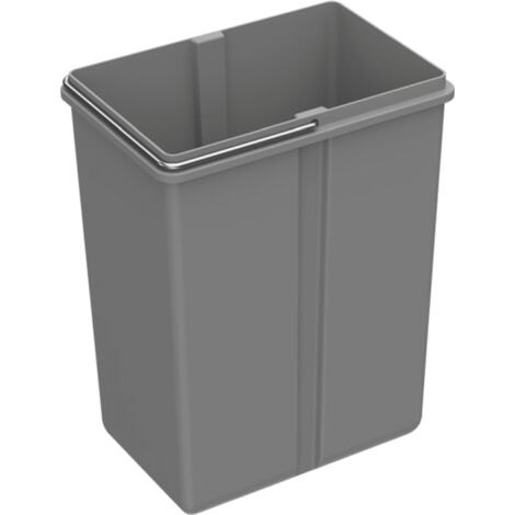 Hettich Abfallsystem-Eimer, 8l, Bin.it Duo / Trio 9080023, Kunststoff grau