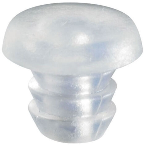 Hettich – Amortisseur de butée en plastique transparent – Diamètre 5 mm – Longueur 5,5 mm – Pour applications spécifiques de bricolage