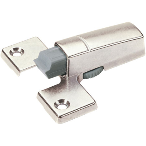 Hettich – Amortisseur de porte à visser silent system – Décor nickelé – Matériau zamac – Montage en applique – Réglable pour façade jusqu'à 13,5 kg