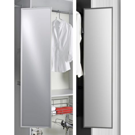 Hettich Ausziehbarer Spiegel H 1155 mm,  anthrazit