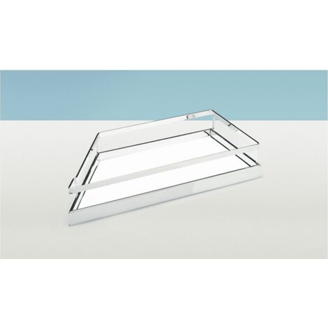 Hettich Auszugsrahmen-Einhängetablar,  45°,  links,  Arena STYLE 9079726,  Stahl verchromt
