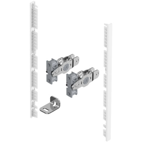 HETTICH AvanTech YOU Frontverbinder Zarge Innenfrontprofil H 187 weiß