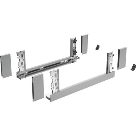Hettich Avantech You Inlayzarge Stahl Silber Garnitur H187 NL400