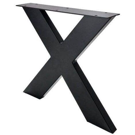 Hettich Bankgestell X 40 x 40 cm Stahl schwarz - 1 Stück Bankgestell