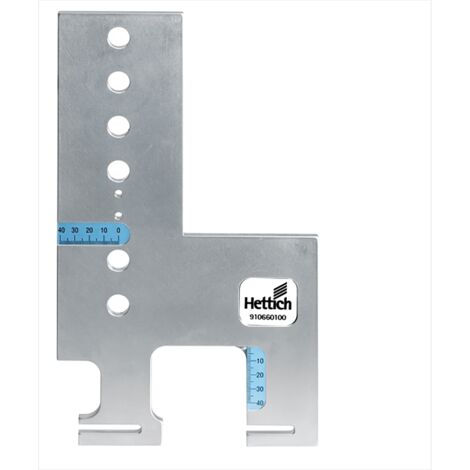 Hettich Blendenbefestigung-Bohrlehre,  Practica,  13392,  Aluminium