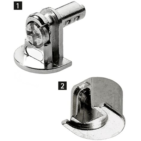 Hettich Bodenträger,  Schnellmontageverriegelung,  Alfa Stop 9131206, Zapfen Ø 5mm,  ZDG