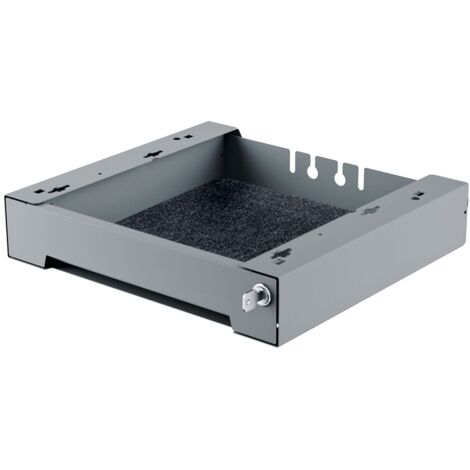 Hettich Büromöbel-Mat.schale,  mit Vollauszug,  SmarTray Stahl 75 9208297,  Stahl anthrazit