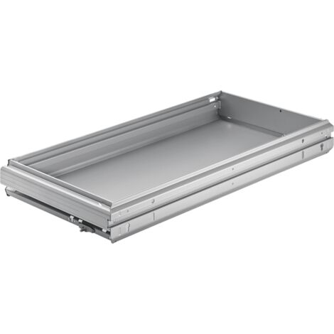 Hettich Büroschrank-Stahlschubkasten,  Systema Top 2000 9011927,  Stahl aluminiumoptik