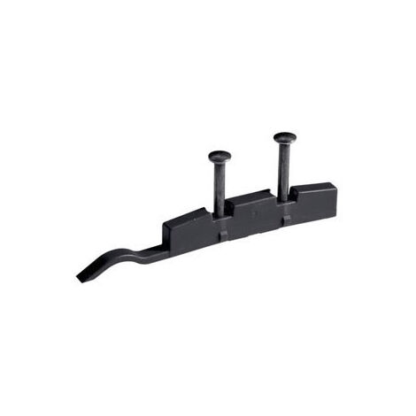 Hettich – Butée d'arrêt Sline Line 55 Plus – Décor anthracite – Plastique pour portes à ouverture gauche/droite – Fixation clous prémontés