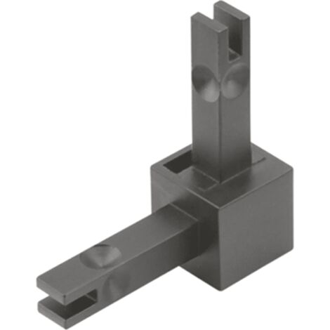Hettich CADRO Knoten 2-Fach Edelstahl Optik E2