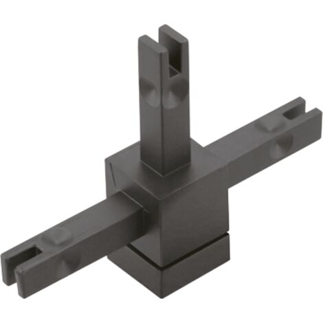 Hettich CADRO Knoten 3-Fach 2D Inkl Hv Edelstahl Optik E2