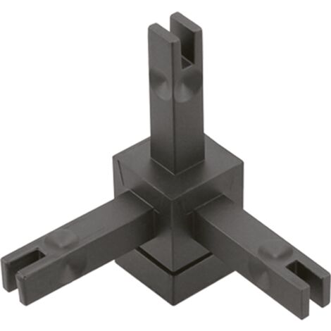 Hettich CADRO Knoten 3-Fach 3D Inkl Hv Edelstahl Optik E2