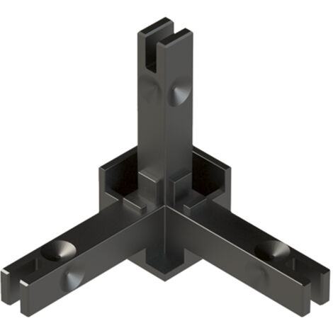 Hettich CADRO Knoten 3-Fach Led Verbindung,  Schwarz matt E2