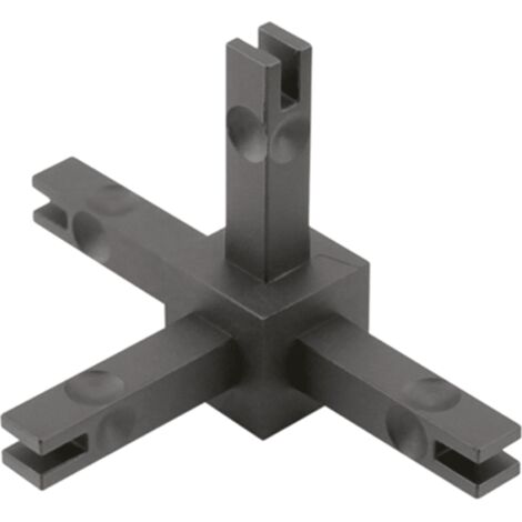 Hettich CADRO Knoten 4-Fach Edelstahl Optik E2