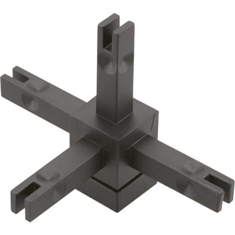 Hettich CADRO Knoten 4-Fach Inkl Hv Edelstahl Optik E2