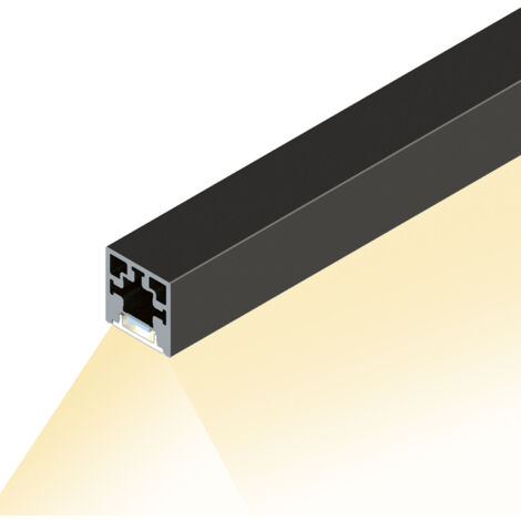Hettich CADRO Lichtprofil Basis Edelstahl Optik,  L 3000 mm E2