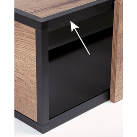 Hettich CADRO St-Profil Vorl. Oben Schwarz matt,  L 3000 mm E2
