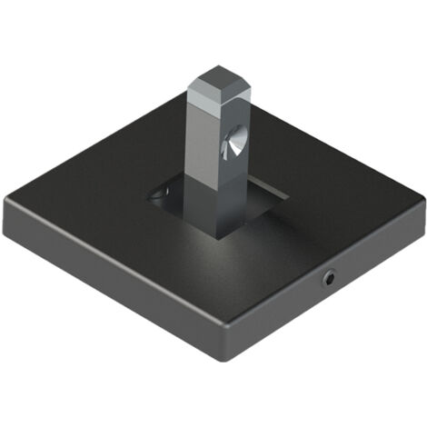 Hettich CADRO Wand-/Bodenbefestigung 55X55 mm, Edelstahl Optik E2