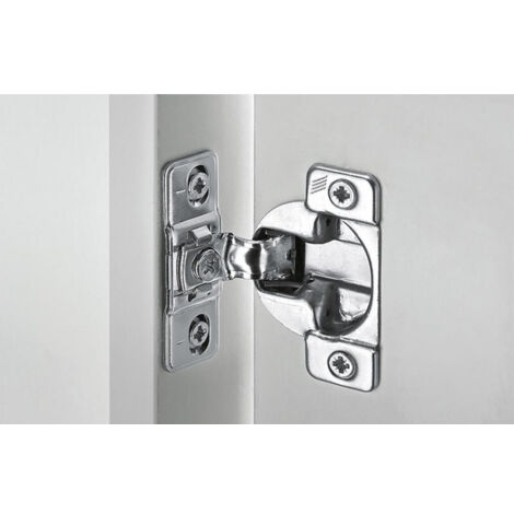 Hettich – Charnière automatique 110° acier nickelé – Pour portes à partir de 13 mm – Système de fermeture efficace – Installation facile - 9072548110St