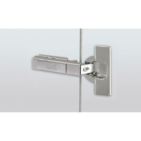 Hettich – Charnière invisible 110° pour pto – Montage en applique – Fixation à visser – Coudure 0 mm – Version TH42