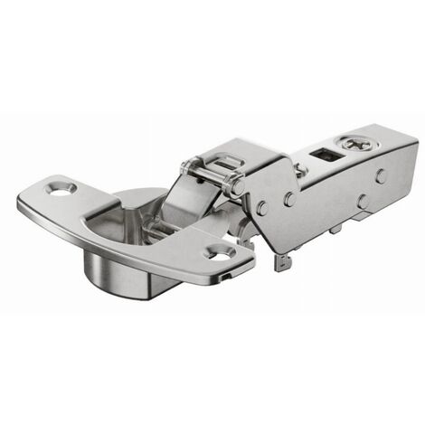 Hettich – Charnière pour meuble sans amortis 15 à 32 mm – Angle d'ouverture 95° – Nickelée encastrée à visser – 9091600