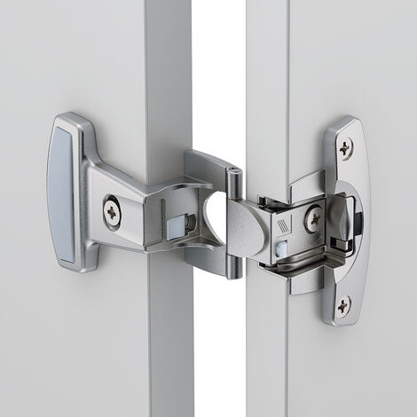 Hettich – Charnière Selekta pro 2000 11 mm – Montage en applique/demi-applique – Ouverture 230° – Boîtier 35 mm – Épaisseur porte 19 mm – Zamac