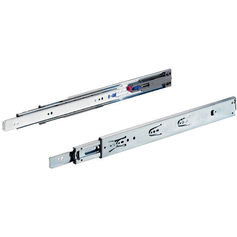 Hettich – Coulisse pour tiroir à billes 300 mm – Push to open – Montage latéral – Acier zingué – Profondeur caisson mini 304 mm