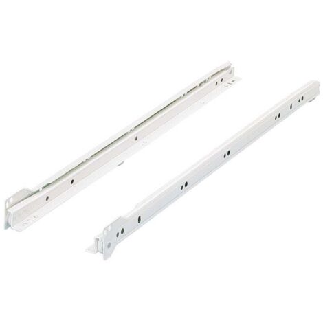 Hettich – Coulisse pour tiroir à galets – Charge maximale 20 kg – Système à galets – Fixation latérale – Longueur 45 cm en acier époxy