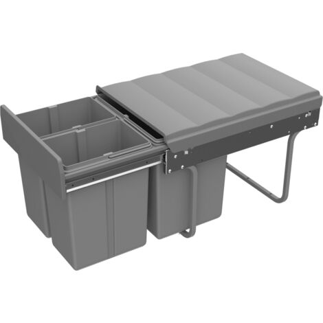 Hettich Einbauabfallsammler,  Bin.it.Trio,  9132346,  KB 400,  32l,  KF,  grau