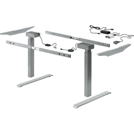 Hettich Elektro-Tischgestell,  1200x2000mm,  Change Top Basic,  9209150,  aluminiumoptik